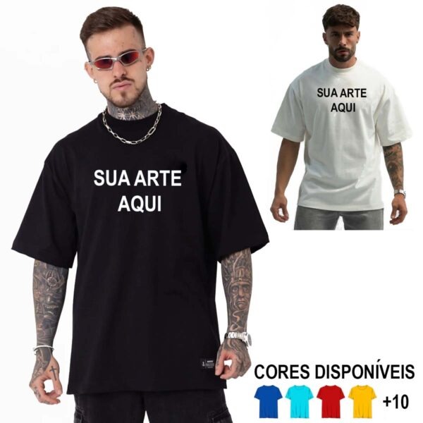 Camiseta Personalizada - Masculina Feminina Infantil Plus Size Camisa Roupa - Branca Preta Colorida Revenda Fornecedor Dropshipping - Imagem 8